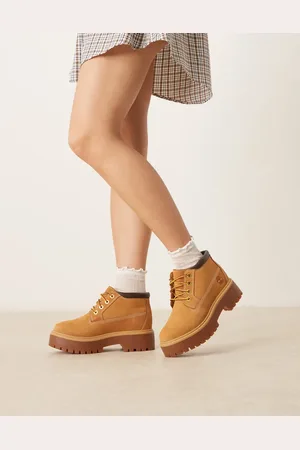 Timberland Botas color trigo con plataforma de nobuk Stone Street Nellie de -Neutro