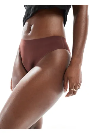 Modibodi Braguitas menstruales cacao de absorción de media a alta de corte bikini sin costuras Au Naturel de