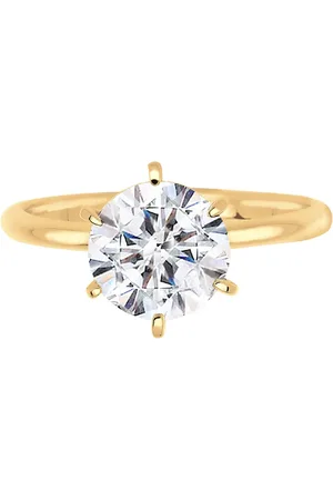 Elli Anillo de compromiso de plata de ley 925 con cristales de