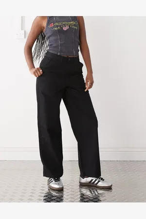 Vans Pantalones chinos negros de pernera ancha Palmer de