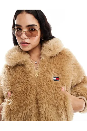 Tommy Hilfiger Chaqueta corta beis de borreguito de -Beis neutro