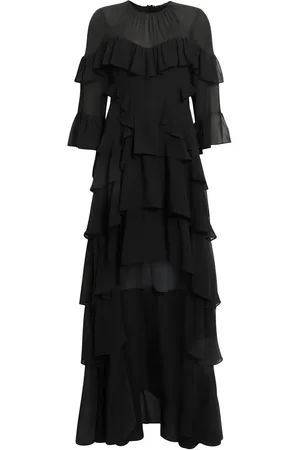 AllSaints Vestido con volantes Nat de