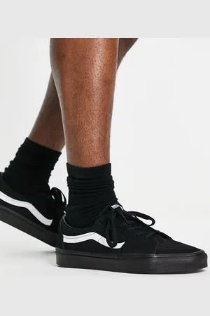 Vans Zapatillas de deporte negras con rayas laterales blancas SK8-Low de