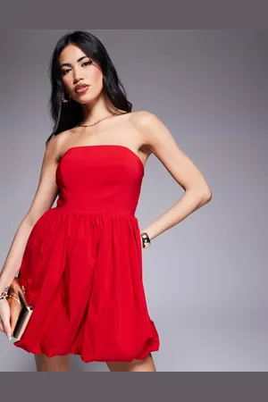 River Island Vestido corto con escote palabra de honor de