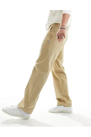 Hugo Blue Pantalones beis de corte sartorial holgado de -Beis neutro