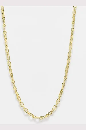 Pieces® Collar de cadena chapada en oro de 18 K de
