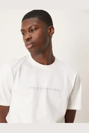 Abercrombie & Fitch Camiseta blanca con logo de