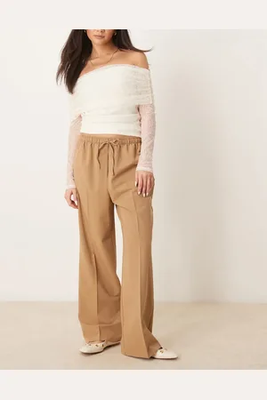 ASOS Pantalones de sastre color sin cierres de -Neutro