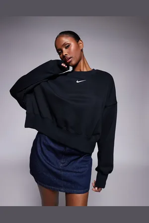 Nike Sudadera negra ultragrande Phoenix Fleece de