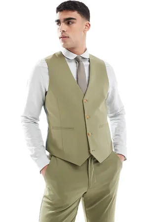 ASOS Chaleco de traje de corte slim de
