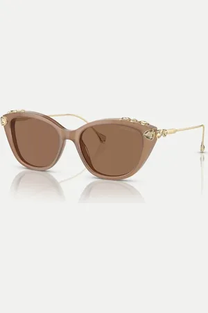 Swarovski Gafas de sol estilo ojos de gato con lentes marrones Sk6010 de -Neutro