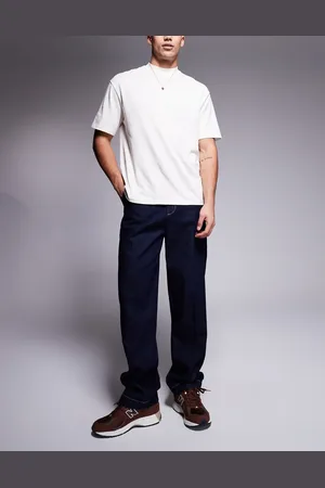 ASOS Vaqueros holgados de estilo worker con lavado crudo de -Azul