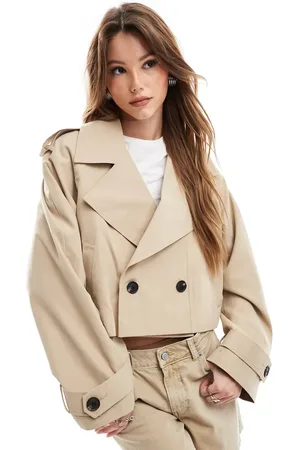 ASOS Gabardina corta color de -Neutro