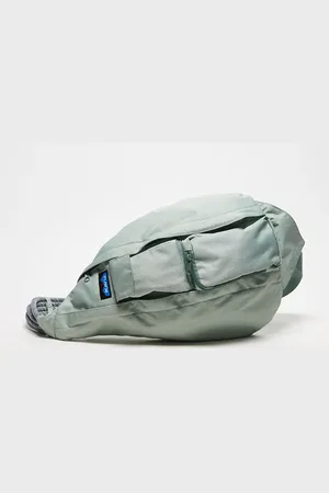 Kavu Mochila bandolera verde con detalle de cuerda de