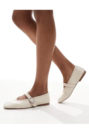 Schuh Merceditas color de cuero Lavena de -Blanco