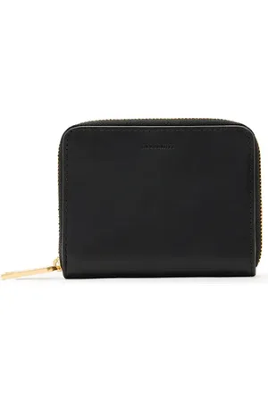 AllSaints Cartera negra con cremallera Lena Hex de