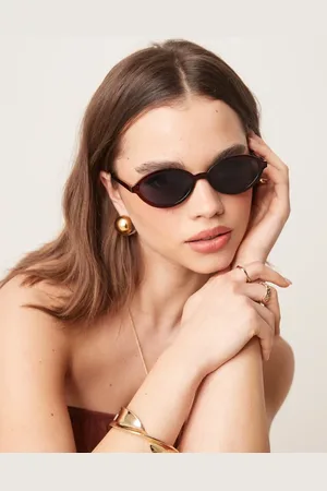ASOS Gafas de sol cristalino ovaladas estrechas de