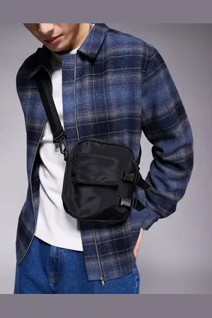 ASOS Bandolera negra de nailon de