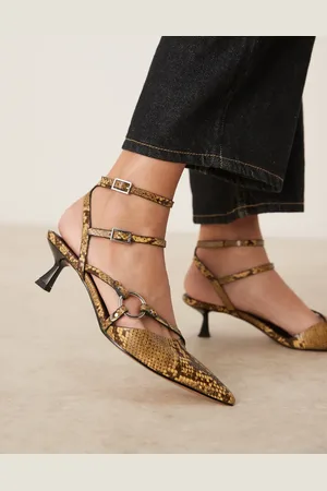 ASOS Zapatos de tacón bajo con estampado de y detalle de anilla Sissi de -Multicolor