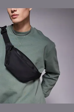 ASOS Riñonera negra engomada de