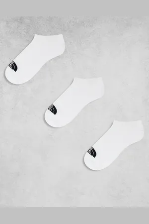 The North Face Pack de 3 pares de calcetines invisibles blancos para zapatillas de deporte de