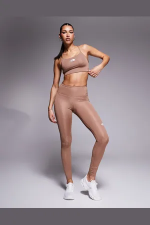 The North Face Leggings capri deportivos marrones con logo Flex de Training