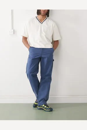 Timberland Pantalones azul marino lavado de estilo carpintero de lona Rindge de