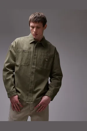 Dickies Camisa vaquera verde de manga larga Houston de