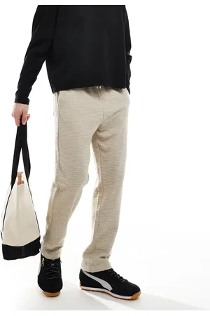 Only & Sons Pantalones color crudo lavado de tejido texturizado de -Blanco