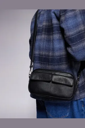 ASOS Bandolera negra con bolsillos de
