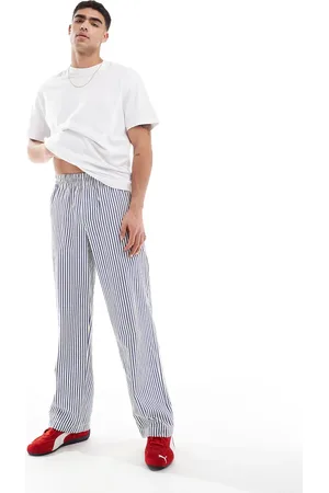 ASOS Pantalones a rayas náuticas holgados de