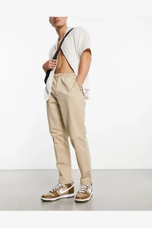 Ralph Lauren Pantalones chinos beis clásico de corte extragrande con parte delantera plana de sarga Prepster de -Marrón