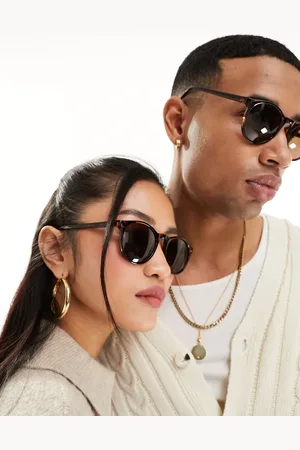 AJ Morgan Gafas de sol efecto carey redondas Grad School de