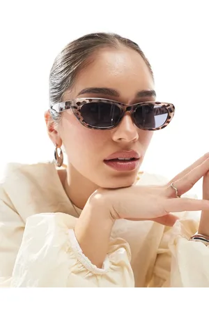 AJ Morgan Gafas de sol estilo ojos de gato con estampado de leopardo de