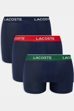 Lacoste Pack de 3 calzoncillos bóxer con cinturillas de colores de