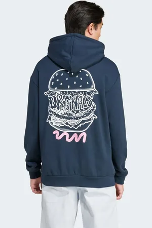 adidas Sudadera azul tinta con capucha Q12 Street Burger de