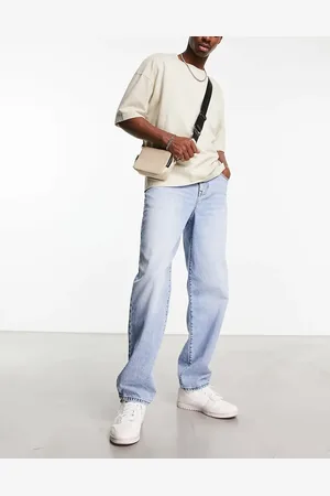 ASOS Vaqueros holgados con lavado claro vintage de -Azul