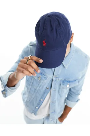 Ralph Lauren Gorra en desgastado con logo de jugador en blanco de