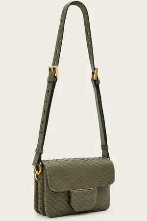 AllSaints Bandolera efecto piel de serpiente Jupiter de