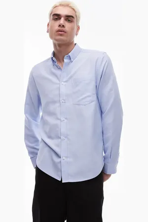 Topman Camisa de vestir claro de manga larga de tejido texturizado de