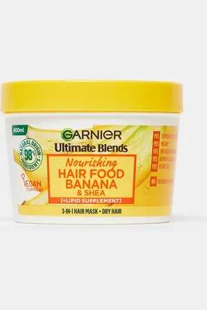Garnier Mascarilla 3 en 1 para cabello seco con plátano Ultimate Blends Hair Food de 400 ml de