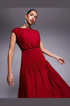 Forever New Vestido con bajo caído de