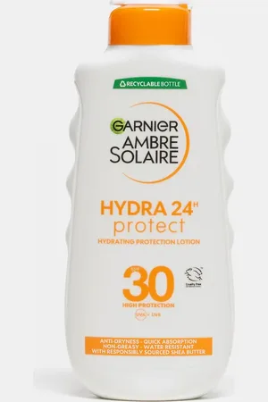 Garnier Loción solar hidratante con FPS 30 Hydra 24 Hour Protect Ambre Solaire de 200 ml de