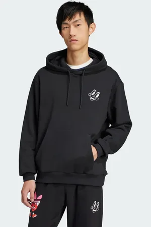 adidas Sudadera negra con capucha de