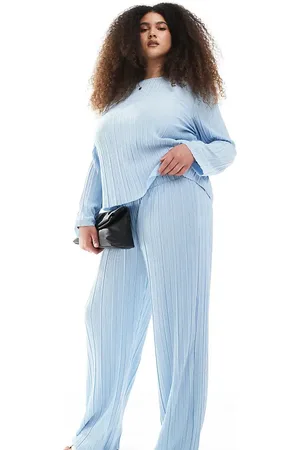 Pieces® Pantalones plisados de pernera ancha de Pieces Curve (parte de un conjunto)
