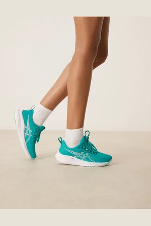 Asics Zapatillas de deporte color cerceta y mar en calma para correr Gel-pulse 16 de -Verde