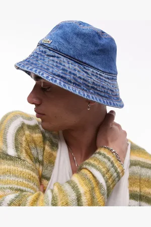 Lacoste Sombrero de pescador vaquero con lavado medio de