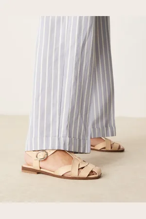 ASOS Cangrejeras beis con suela fina y diseño entrelazado Mirage de -Neutro