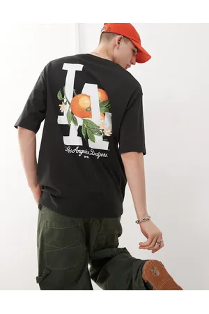 New Era Camiseta negra con estampado gráfico de fruta y logo de los LA Dodgers de