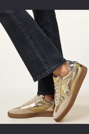 AllSaints Zapatillas deportivas plateadas y blanco hueso Thelma Met de -Multicolor